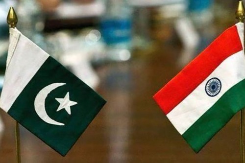 India and Pakistan flags
